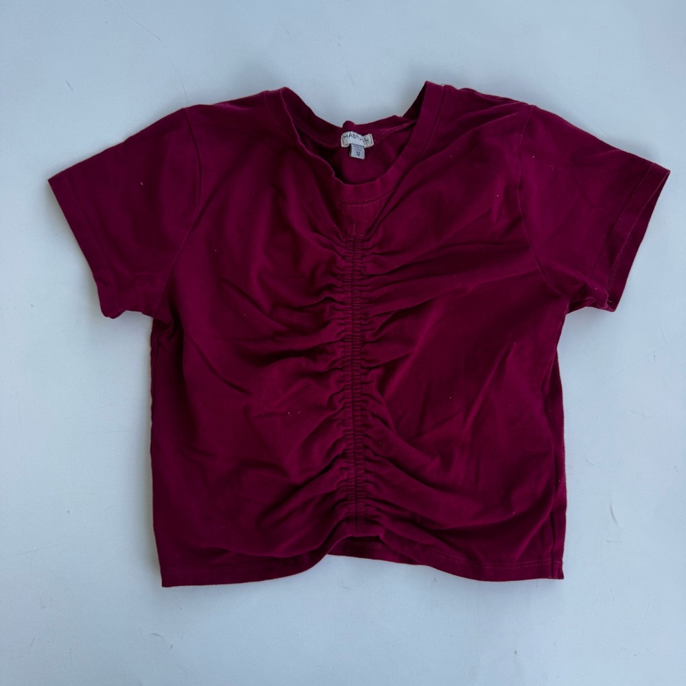 Habitual Burgundy Short Sleeve Shirt
